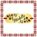 Martisor Bratara Inox Placuta Aurie Nume Mirabella