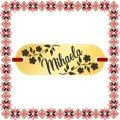 Martisor Bratara Inox Placuta Aurie Nume Mihaela