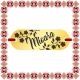 Martisor Bratara Inox Placuta Aurie Nume Mioara