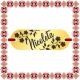 Martisor Bratara Inox Placuta Aurie Nume Nicoleta