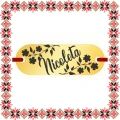 Martisor Bratara Inox Placuta Aurie Nume Nicoleta