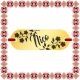 Martisor Bratara Inox Placuta Aurie Nume Nico