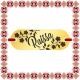 Martisor Bratara Inox Placuta Aurie Nume Raissa