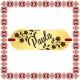 Martisor Bratara Inox Placuta Aurie Nume Paula
