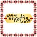 Martisor Bratara Inox Placuta Aurie Nume Minela