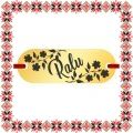 Martisor Bratara Inox Placuta Aurie Nume Ralu