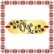 Martisor Bratara Inox Placuta Aurie Nume Olga
