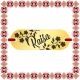 Martisor Bratara Inox Placuta Aurie Nume Raisa