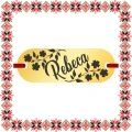 Martisor Bratara Inox Placuta Aurie Nume Rebeca