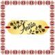 Martisor Bratara Inox Placuta Aurie Nume Anisia