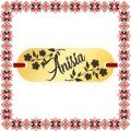 Martisor Bratara Inox Placuta Aurie Nume Anisia