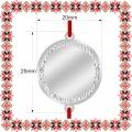 Martisor Bratara Inox Banut Argintiu Pietre Personalizat Poza
