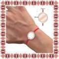 Martisor Bratara Inox Banut Rose Gold Pietre Personalizat Poza