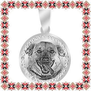 Martisor Pandantiv Inox Banut Pietre Argintiu Costi Kola Kariola