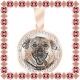 Martisor Pandantiv Inox Banut Pietre Rose Gold Costi Kola Kariola