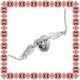 Martisor Colier Inox Argintiu Inima Aripi Costi - Ingerasul Kola Kariola