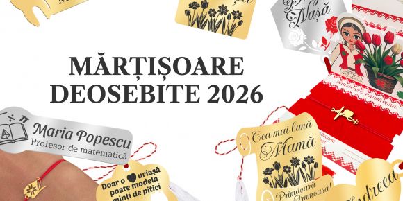 Mărțișoare Deosebite 2026 – Brățări, Broșe, Ecusoane și Modele Unice